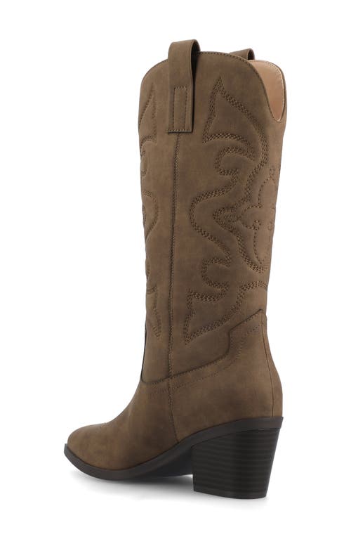 Journee Collection Chantry Western Boot In Brown