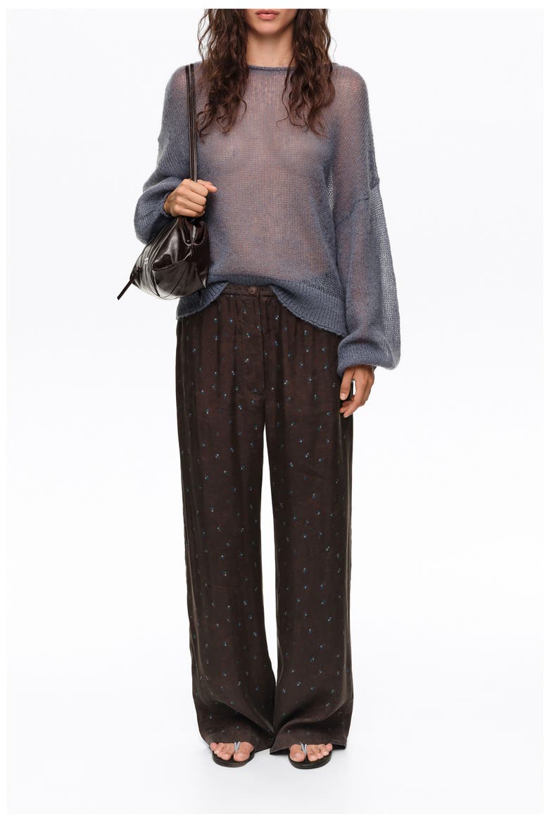 Mohair Boat-Neck Oversize Sweater, Alternate, color, LIGHT BLUE
