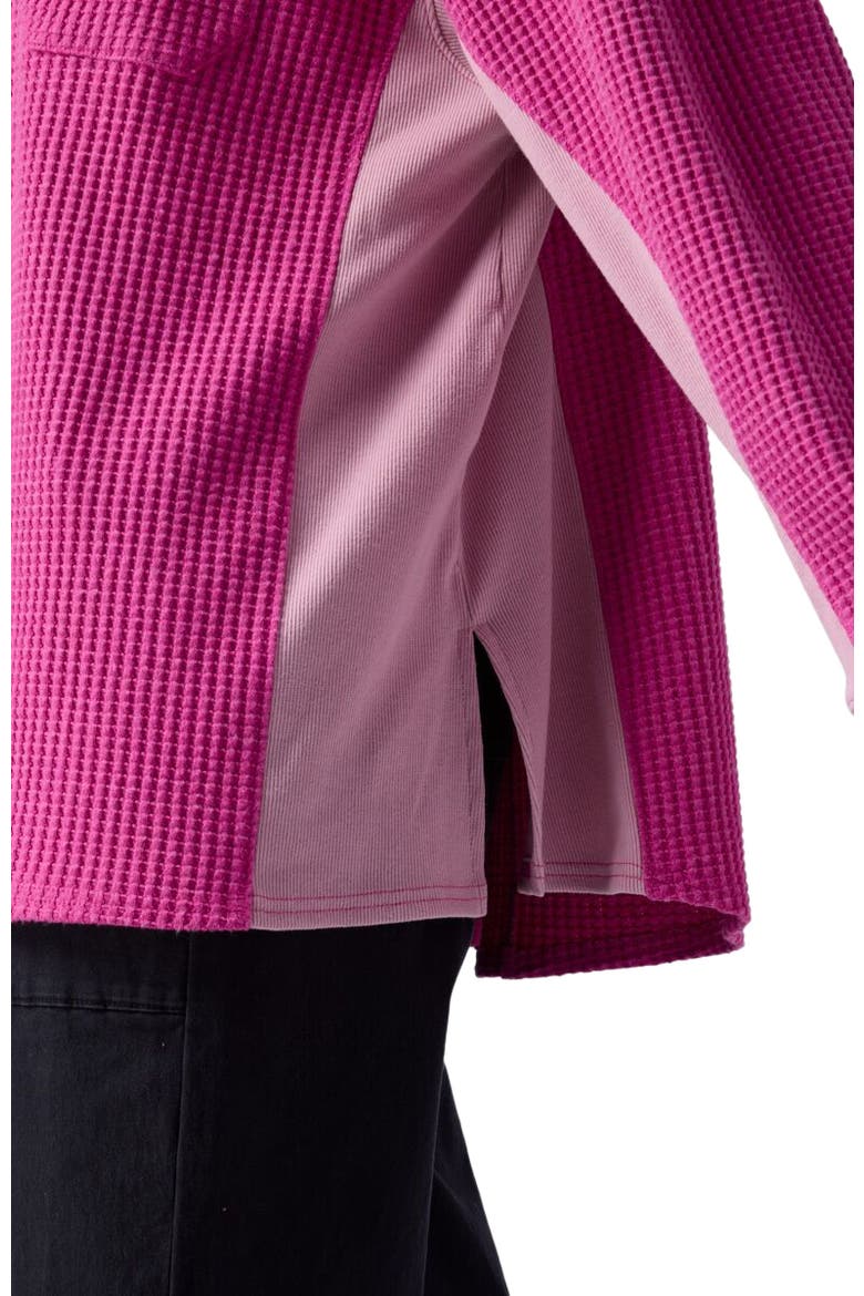 Waffle Button-Up - Women's, Alternate, color, Rose Violet