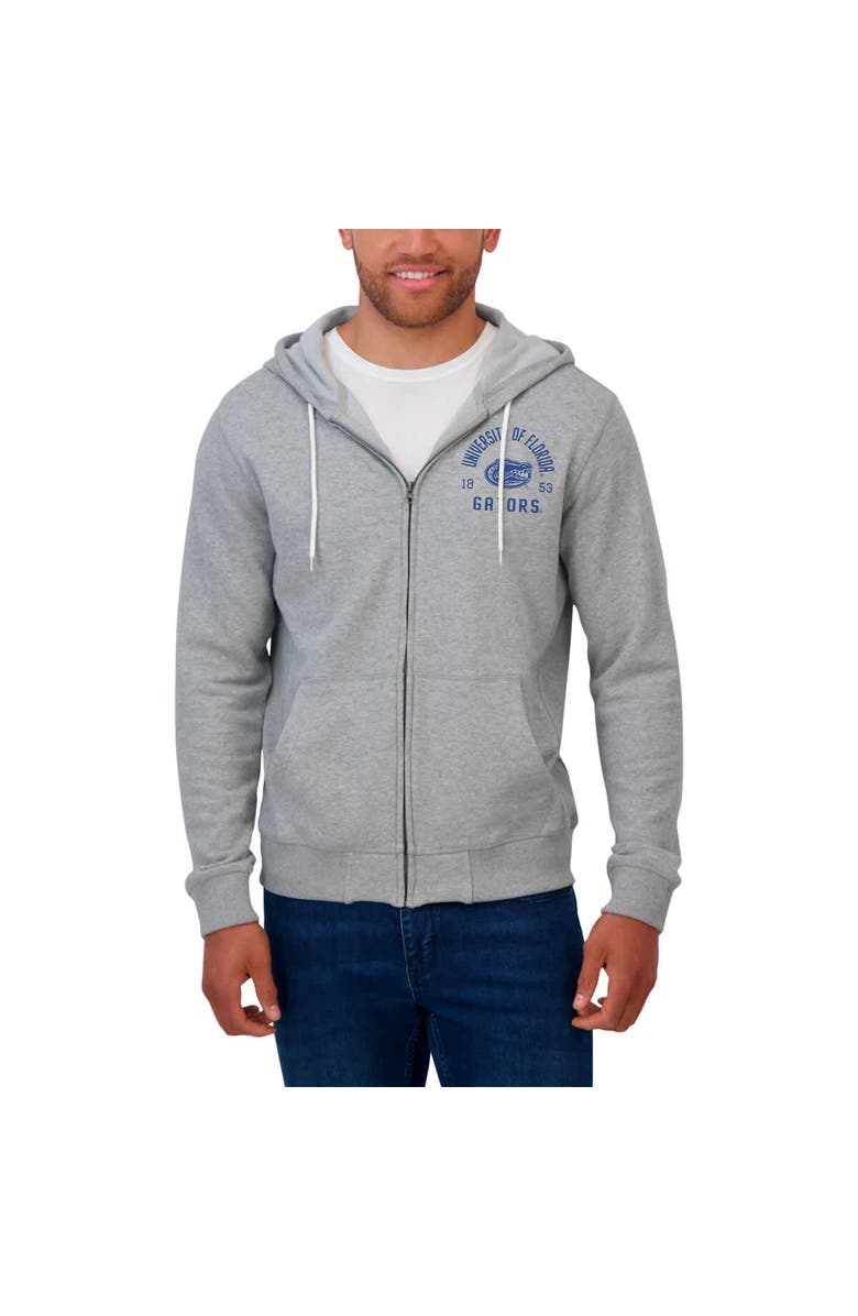 Darius Rucker Collection by Fanatics Men's Darius Rucker Collection by Fanatics  Heather Gray Florida Gators Vintage Stripe Full-Zip Hoodie, Alternate, color, Heather Gray