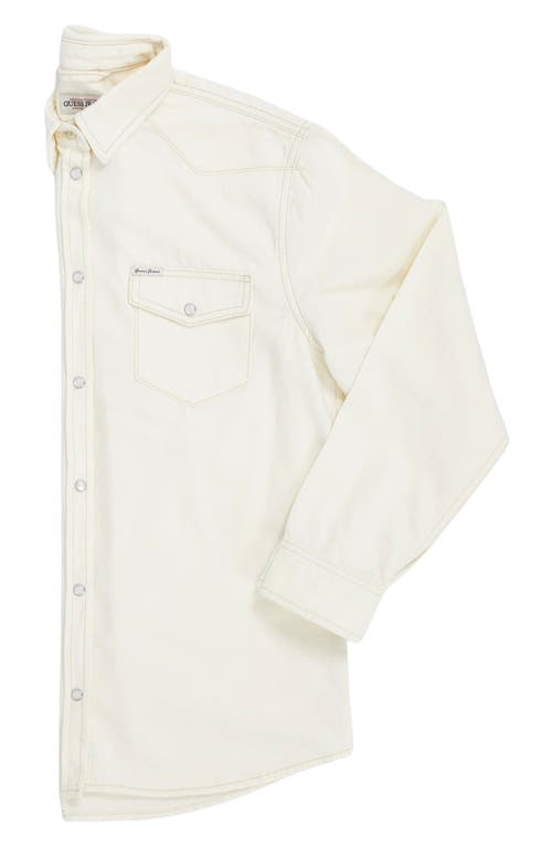 Guess Jeans Slim Long Sleeve Denim Shirt In Gjwi