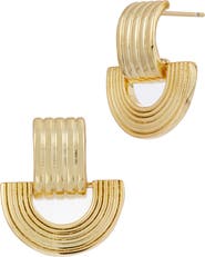 SAVVY CIE JEWELS Textured Drop Earrings