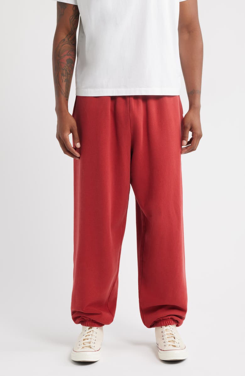 Elwood Bubble Cotton Blend Sweatpants, Main, color, Cherry
