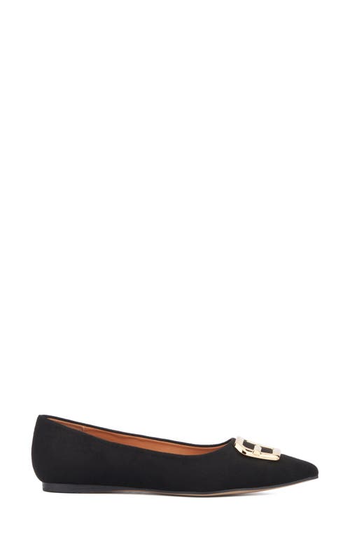 Torgeis Hartwell Pointed Toe Flat In Black