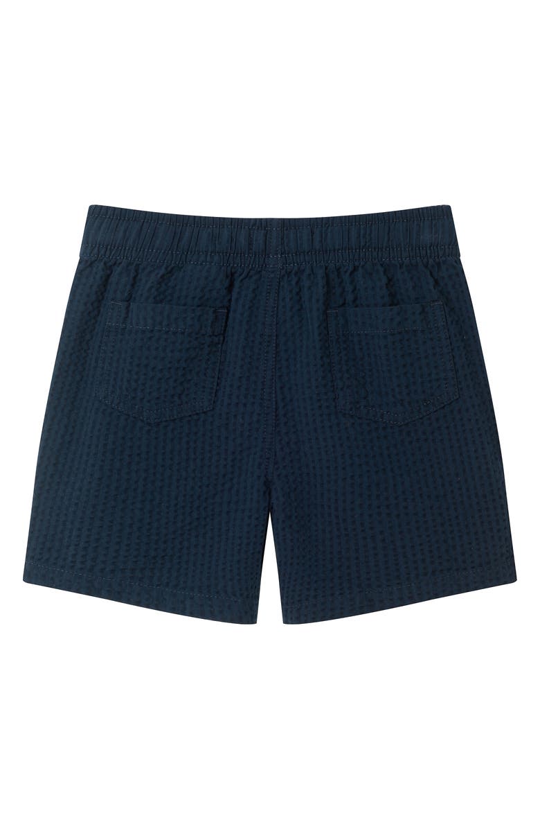 Andy & Evan Seersucker Drawstring Shorts, Alternate, color, Navy