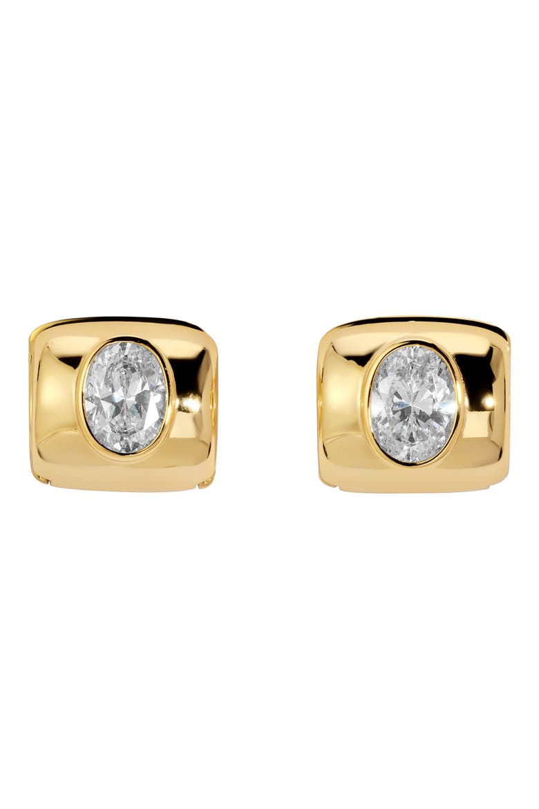 Lustre Huggie Hoop Earrings, Main, color, GOLD