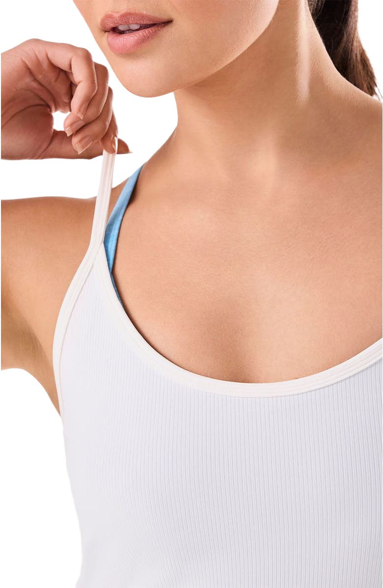 Tavi Pace Rib Tank, Alternate, color, Coconut