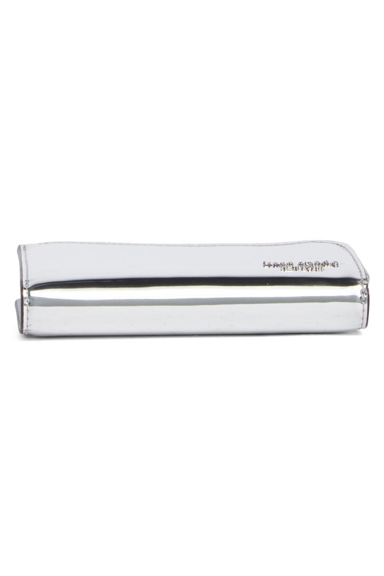 devon patent slim wallet, Alternate, color, SILVER