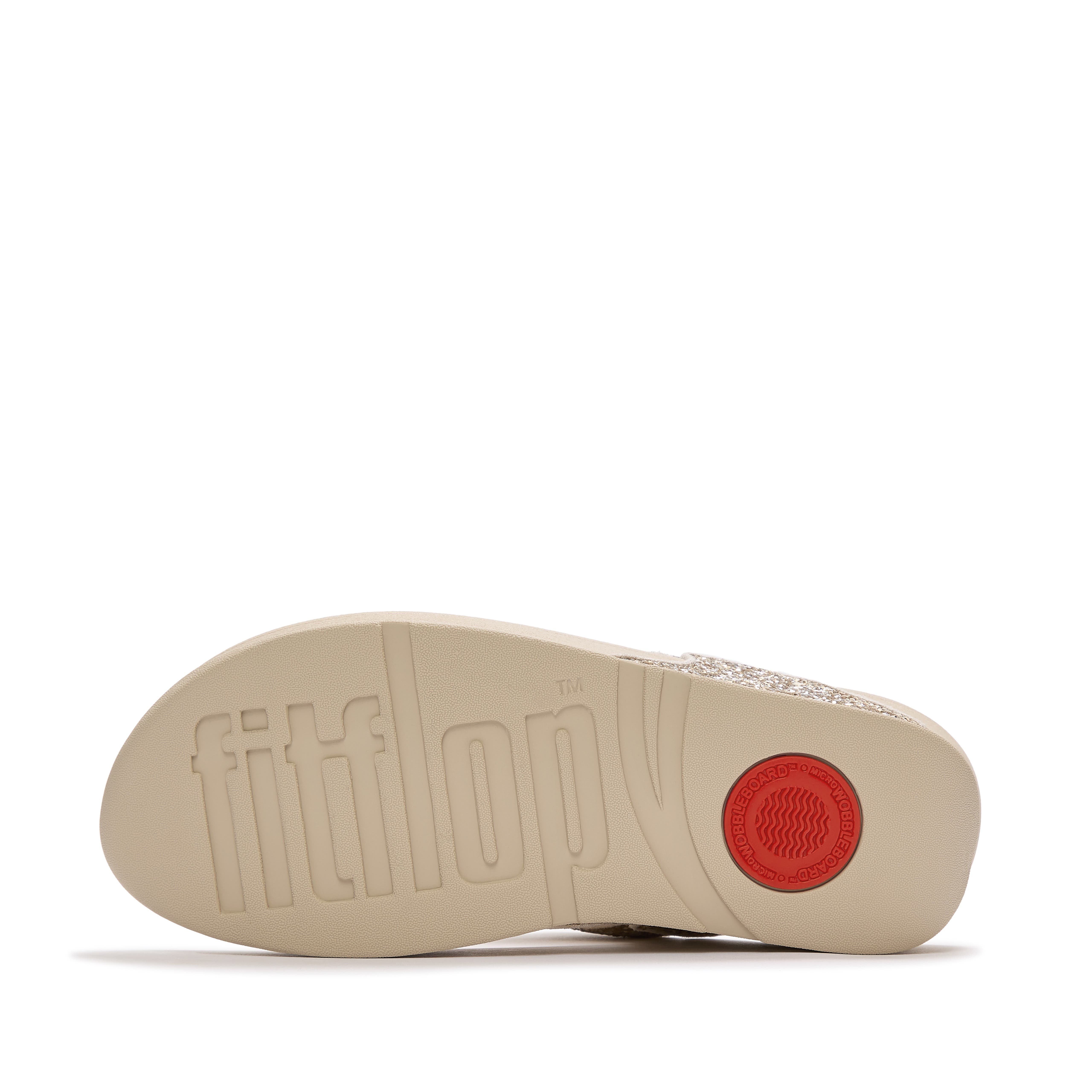 FitFlop Lulu Multi Glitter TP Sandal, Alternate, color, Platino/Silver