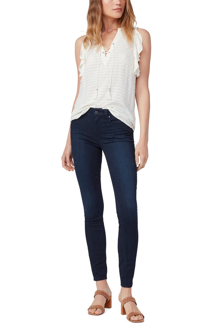 Amala Ruffle Sleeveless Blouse, Alternate, color, WHITE