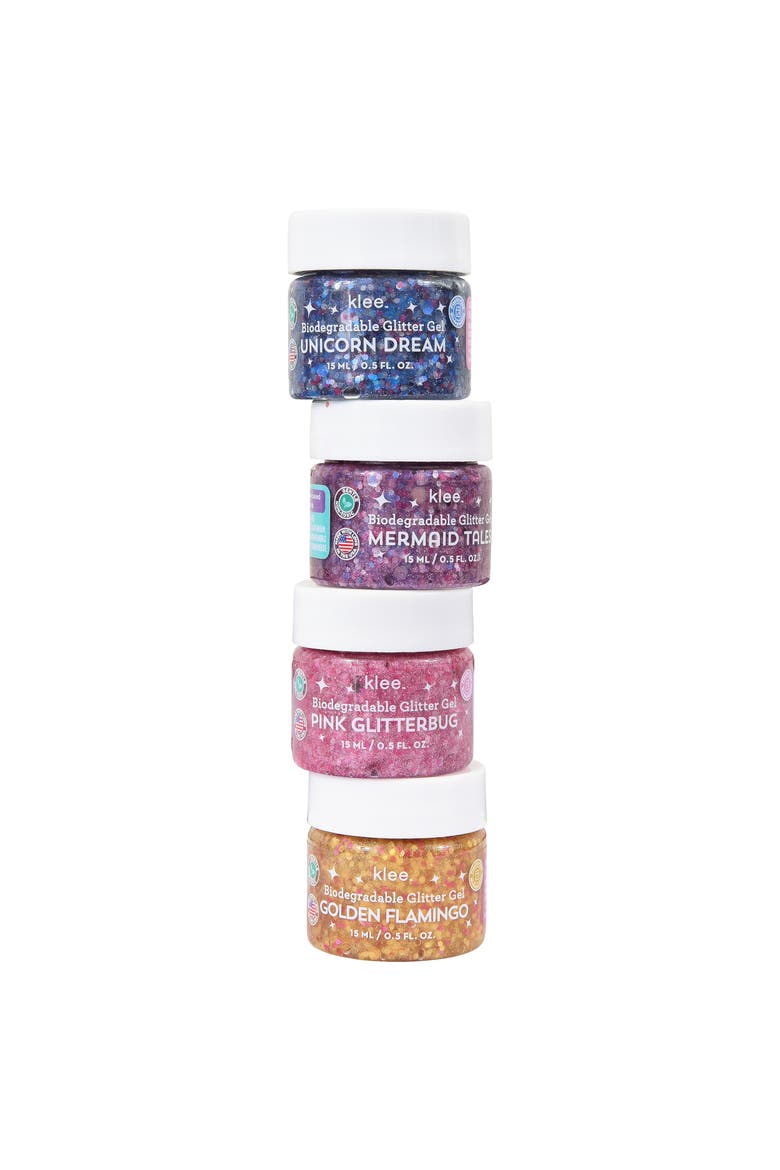 Mermaid Party - Kids' Bio-Glitter Gel Set, Alternate, color, Multi