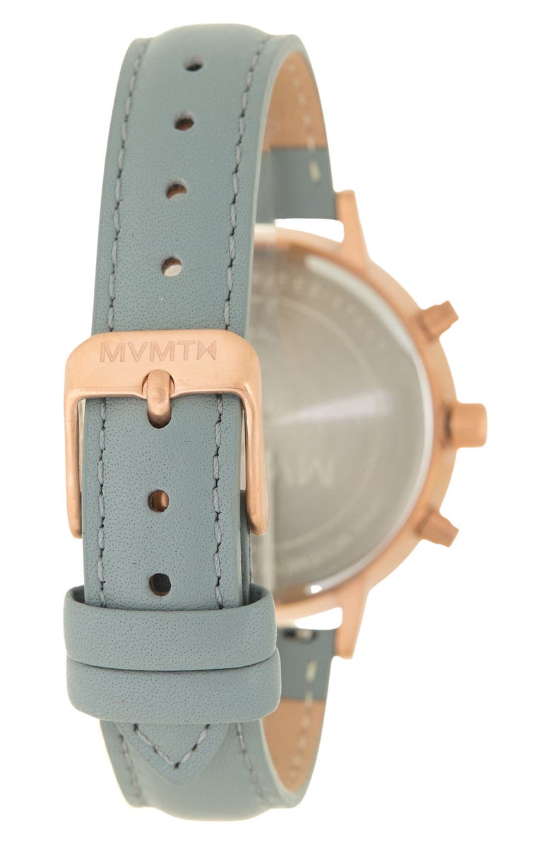 MVMT WATCHES Women's Dorado 3-Hand Quartz Leather Strap Watch,, Alternate, color, 