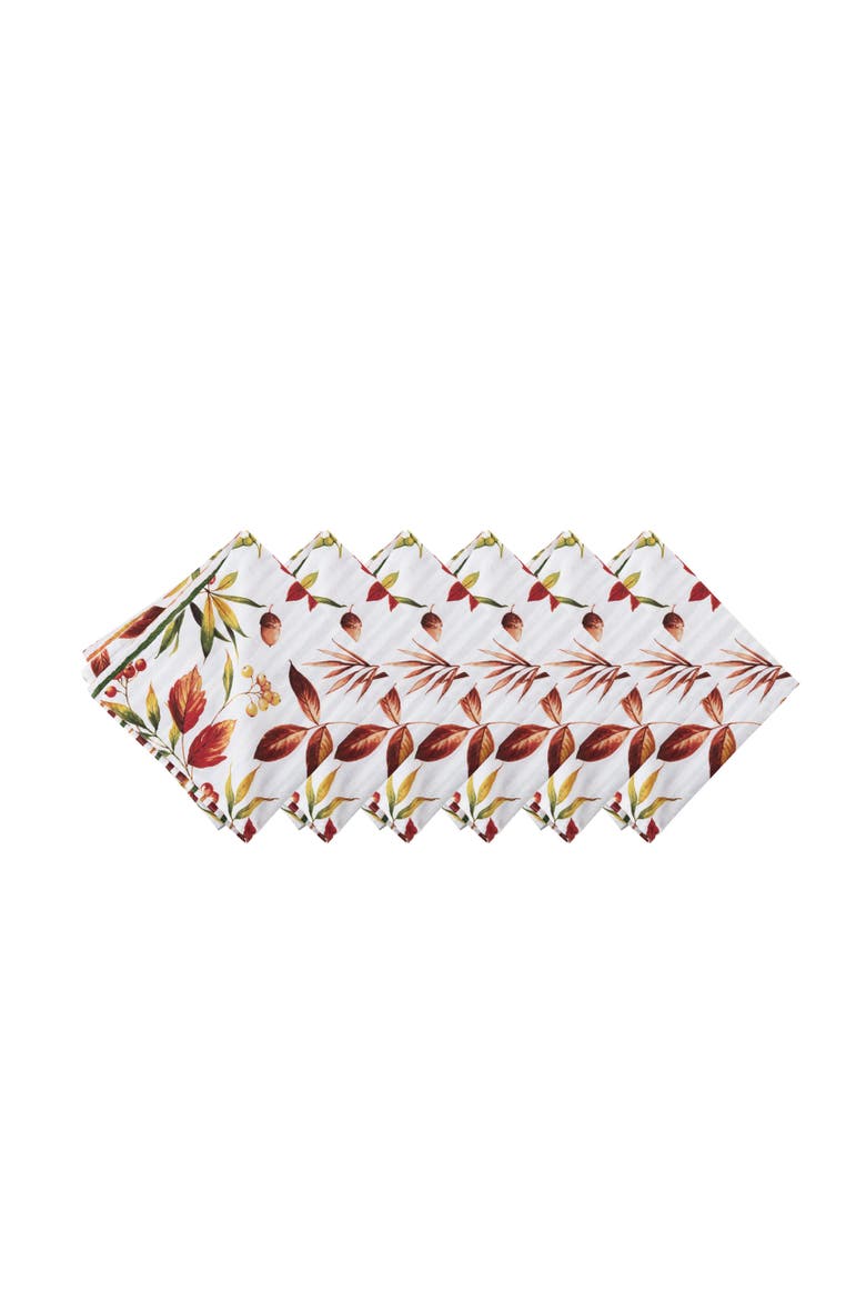 Camilla Cloth Napkins, Set of 6, Main, color, red