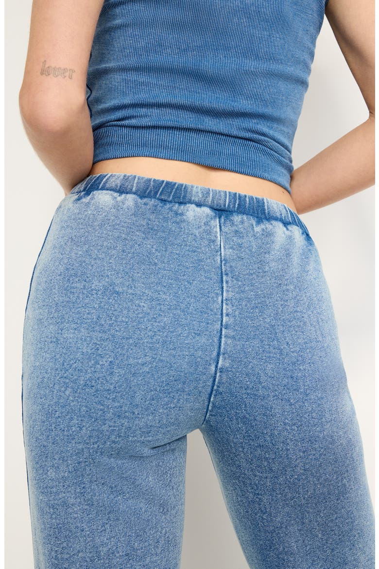 Jeanius Flare Cotton French Terry Pants, Alternate, color, INDIGO586