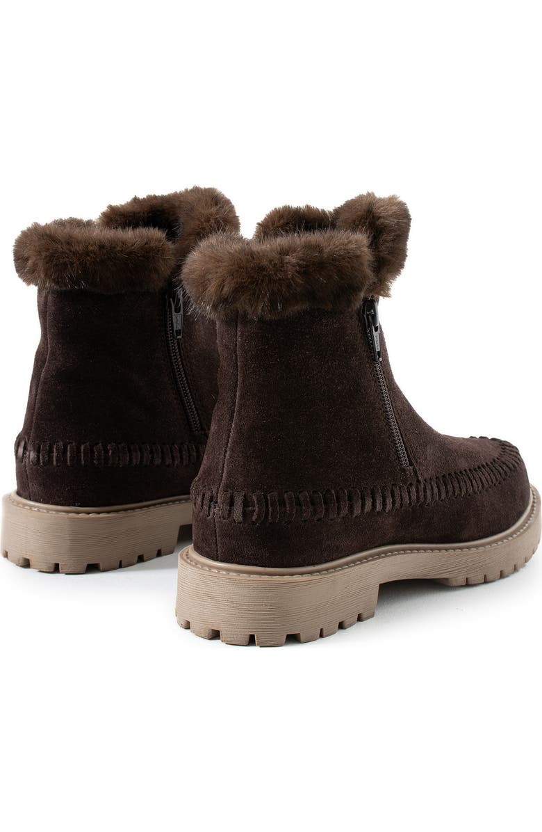 Jelavu Jenny Faux Fur Lined Whipstitch Boot, Alternate, color, Chocolate