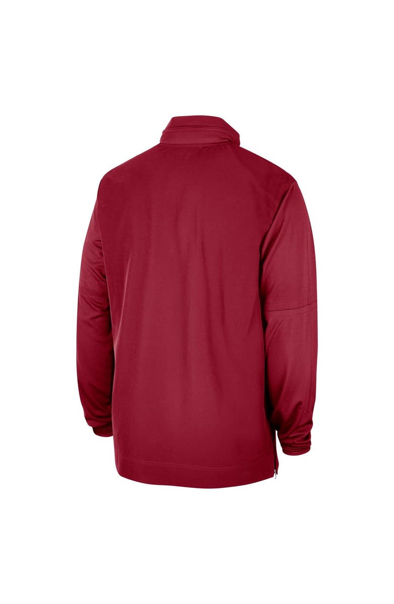 Nike Men's Nike Cardinal Stanford Cardinal 2023 Coach Half-Zip Hooded Jacket, Alternate, color, 