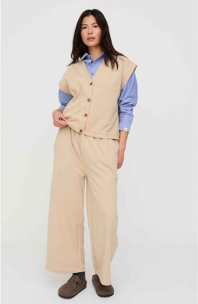 Turtledove London Organic Cotton Blythe Sleeveless Top, Alternate, color, Stone