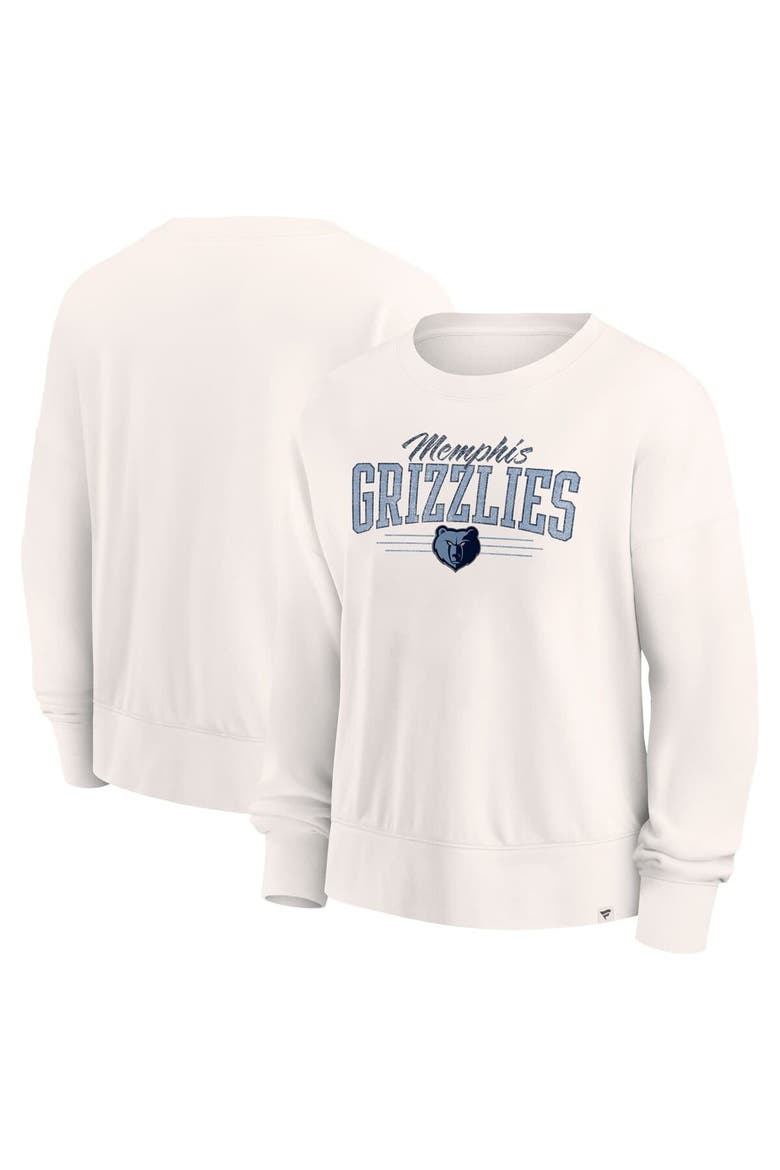 Women's Fanatics Cream Memphis Grizzlies Close the Game Pullover Sweatshirt, Main, color, Cream