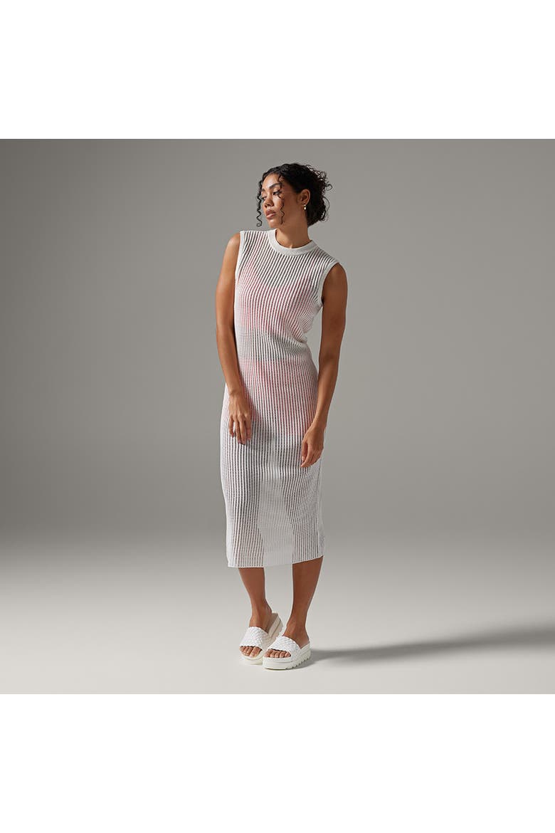 Retreat Sleeveless Open Knit Dress, Main, color, COCONUT
