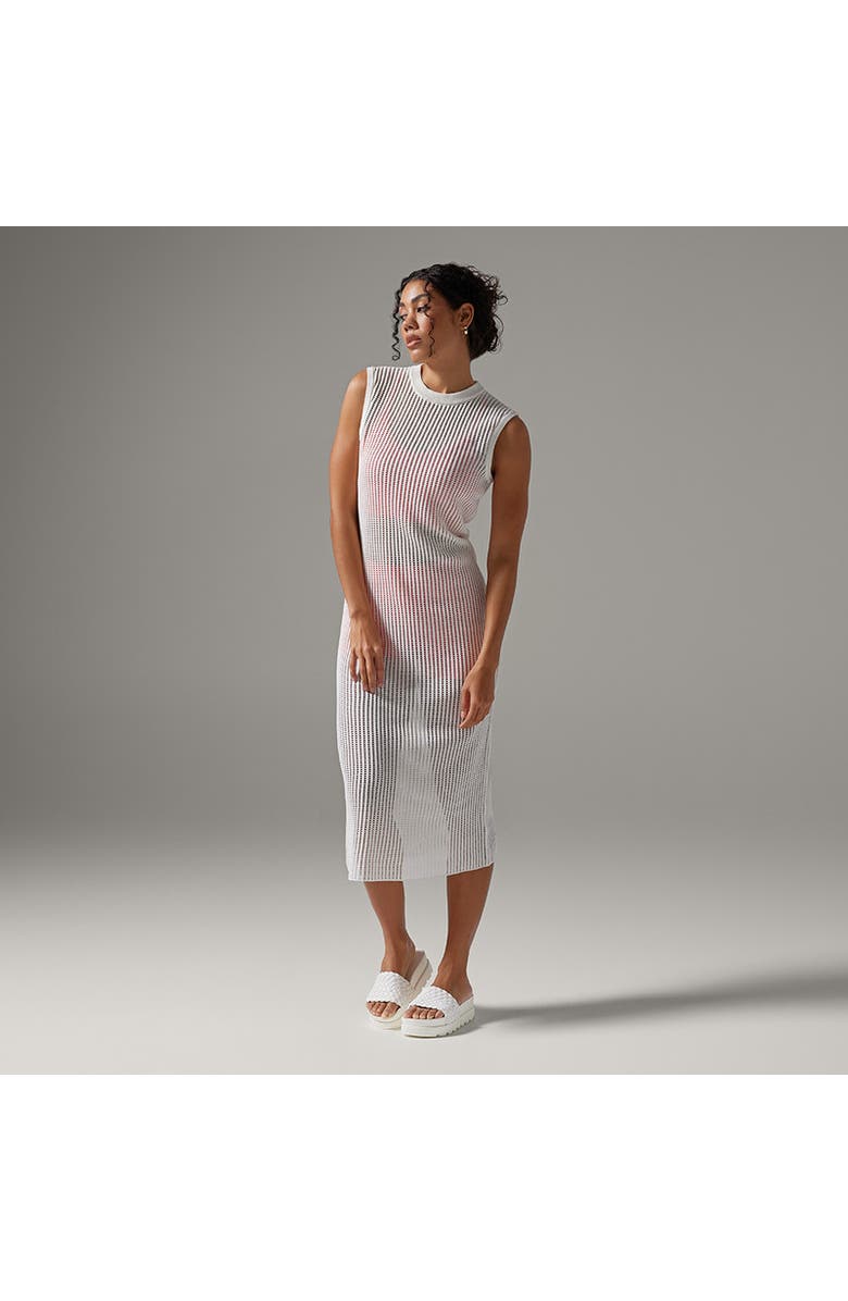 Tavi Retreat Sleeveless Open Knit Dress, Main, color, Coconut