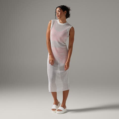 Retreat Sleeveless Open Knit Dress