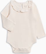 KENDI by Colored Organics Organic Mae Waffle Knit Ruffle Bodysuit