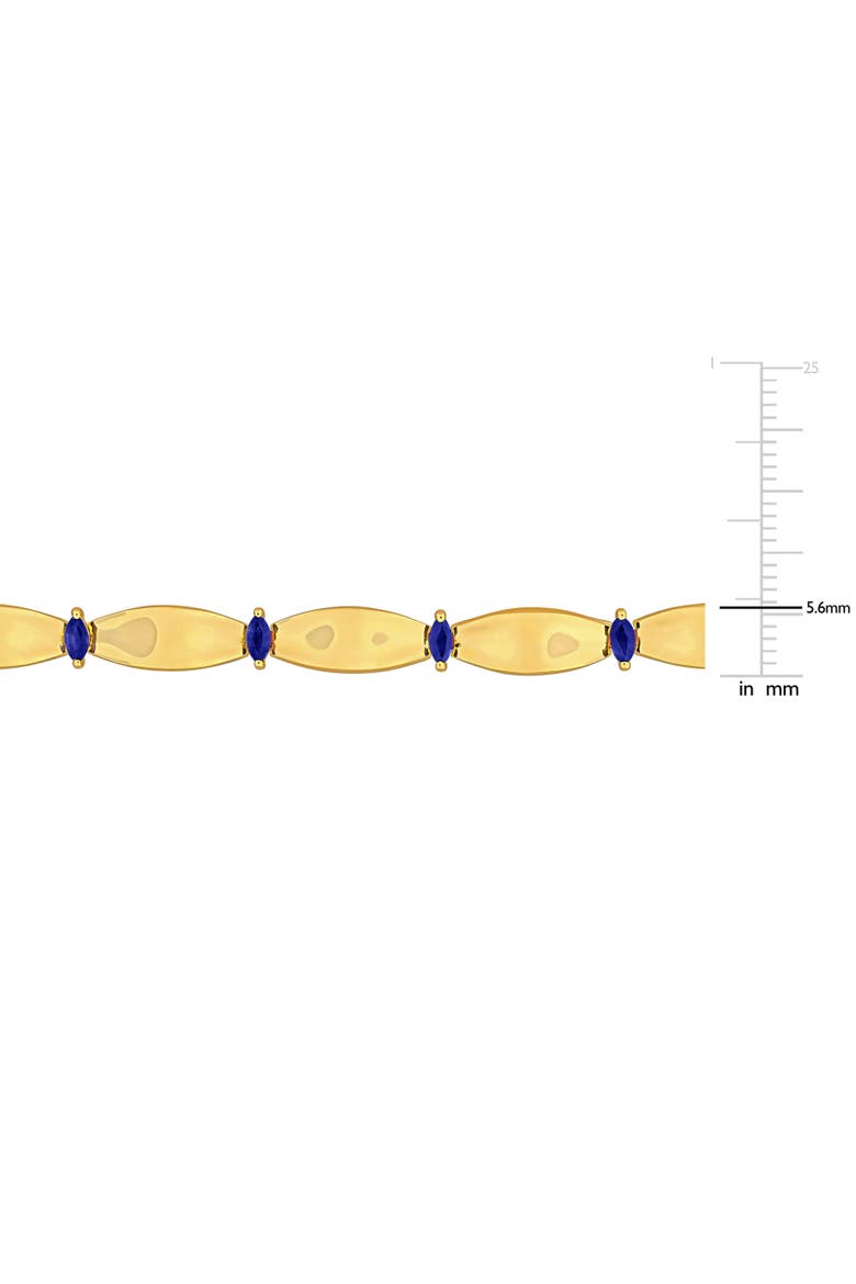 Precious Gems Station Bracelet 10k Gold, Alternate, color, Sapphire