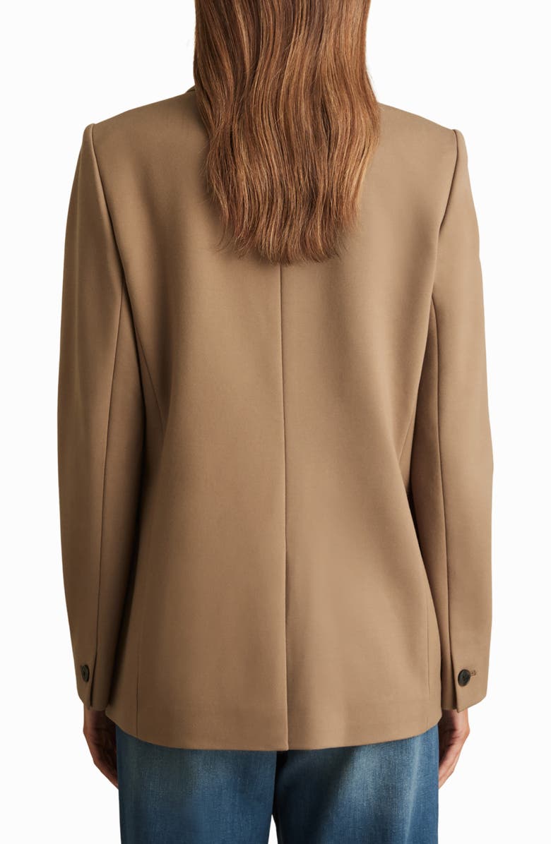 Reiss Heidi Double Breasted Ponte Blazer, Alternate, color, Camel