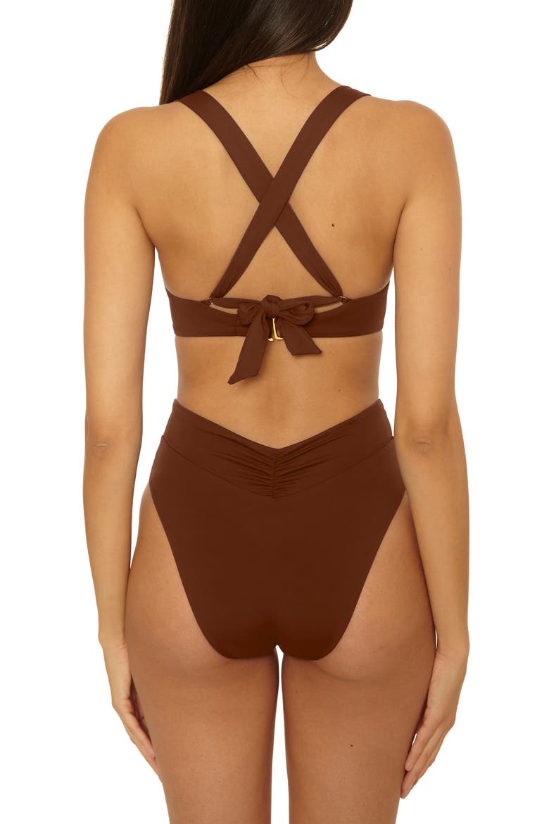 Color Code Underwire Bikini Top, Alternate, color, DARK COCO