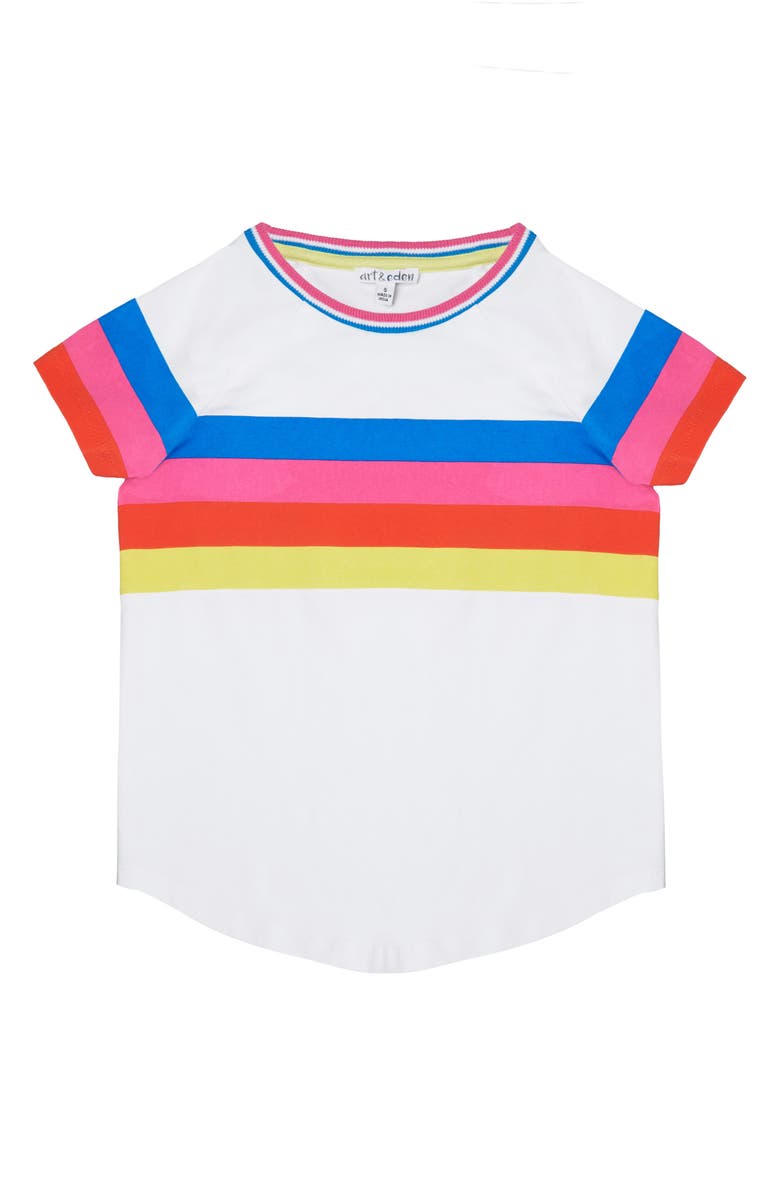 art & eden Kim Stripe Organic Cotton T-Shirt, Main, color, 