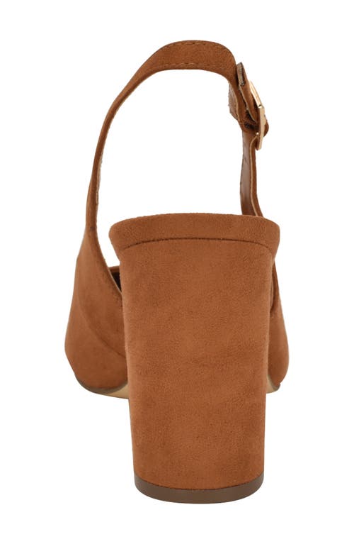 Tommy Hilfiger Azalee Block Heel Slingback Pump In Brown