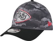 New Era Men's New Era Black Kansas City Chiefs Camo A-Frame 39THIRTY Flex Hat