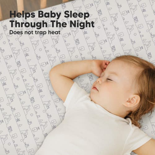 Keababies Soothe Fitted Mini Crib Sheet In Keapixel