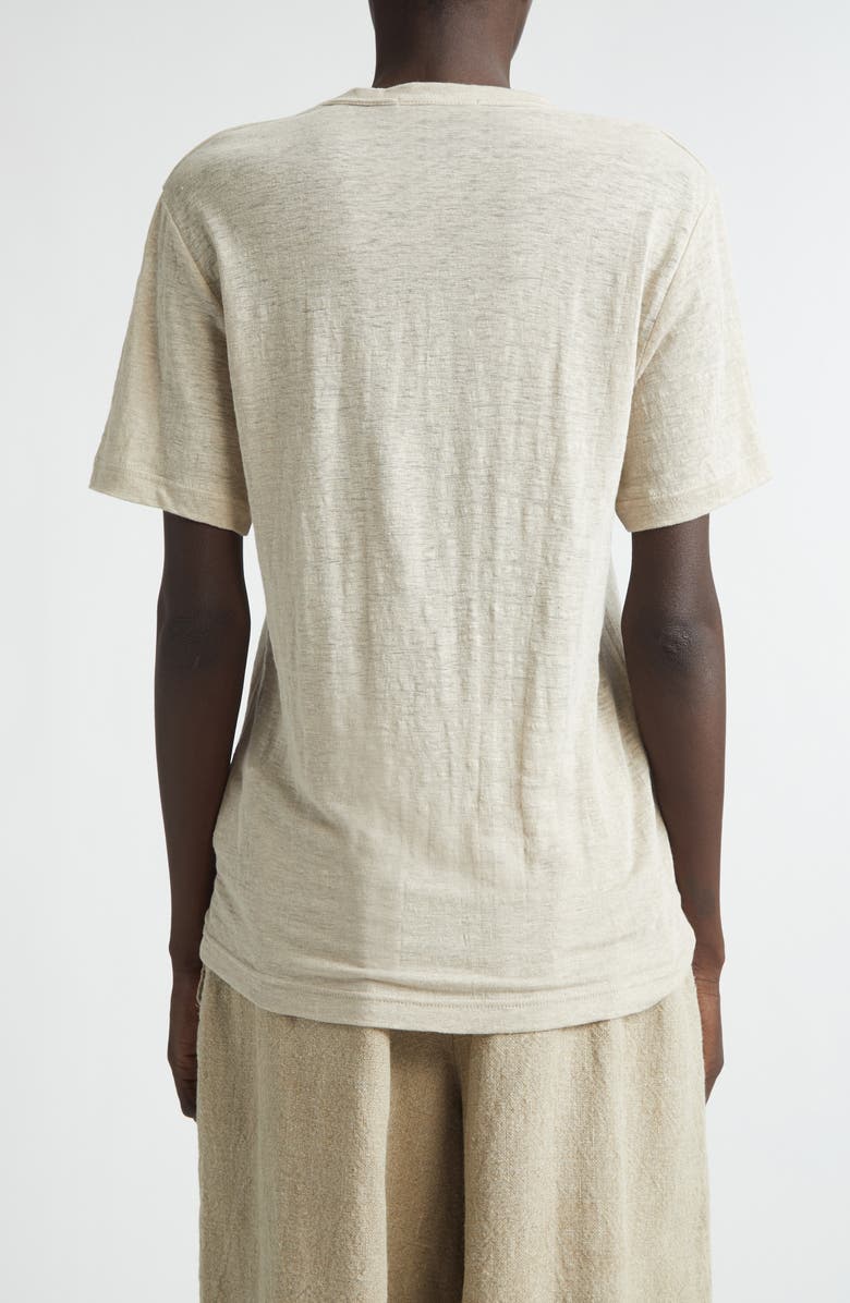 Comme des Garçons Thin Linen Jersey T-Shirt, Alternate, color, Ecru