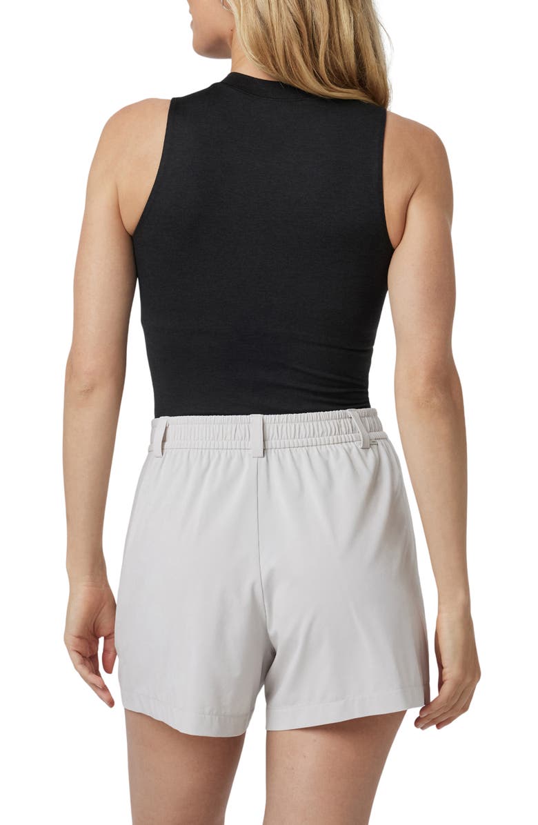 Vuori Halo Mock Neck Sleeveless Bodysuit, Alternate, color, 