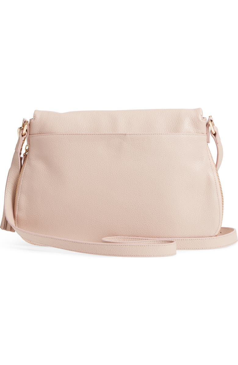 Nordstrom Kara Leather Expandable Crossbody Bag, Alternate, color,