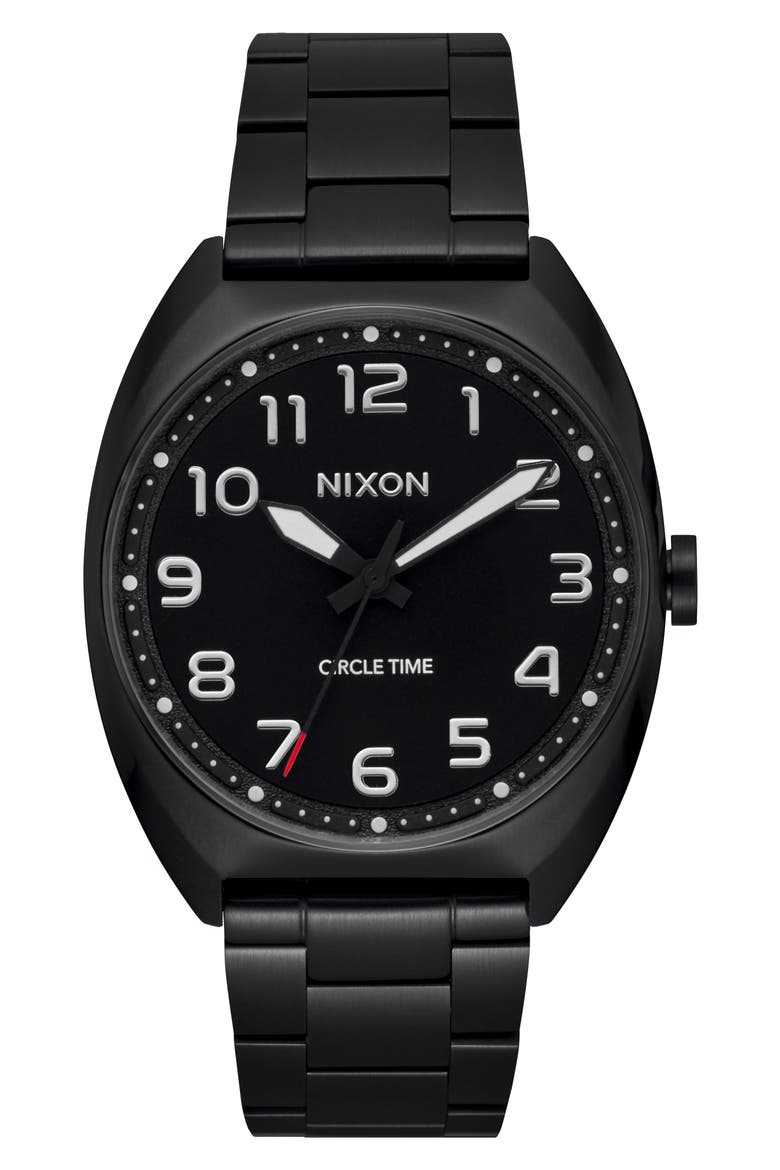 Mullet Bracelet Watch, 38mm, Main, color, BLACK / BLACK