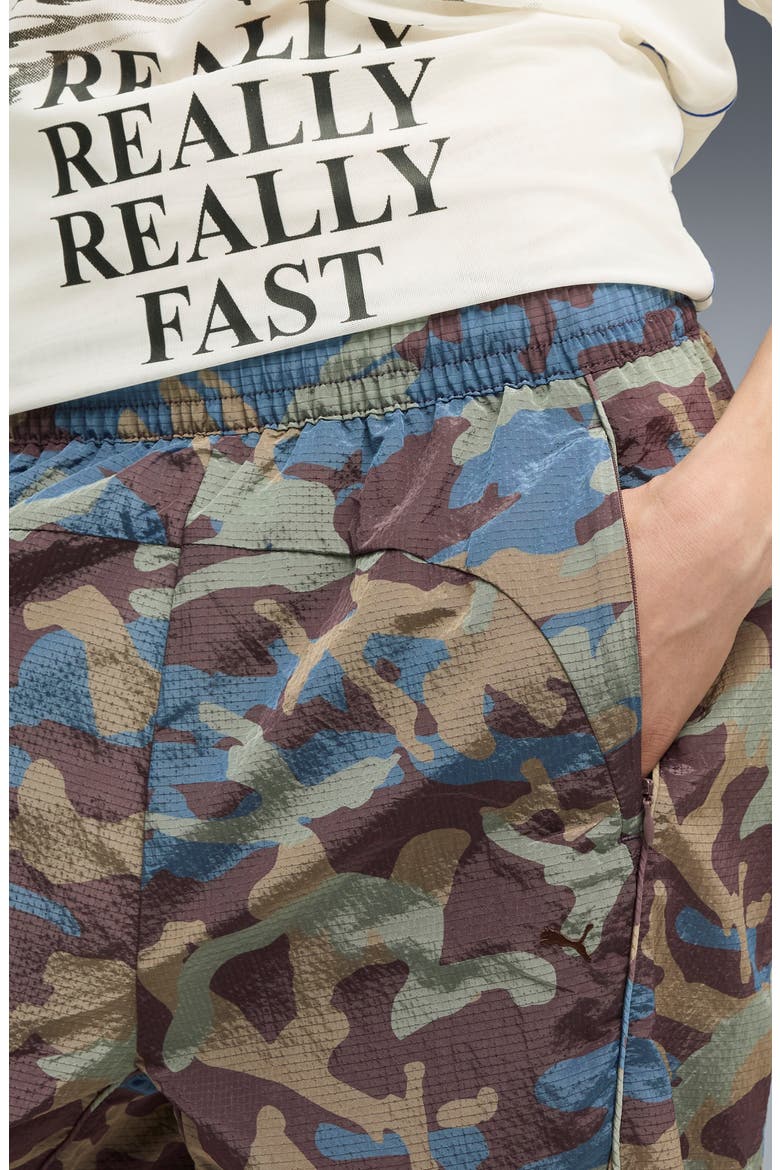 CLRT Camo Nylon Ripstop Pants, Alternate, color, RAISIN