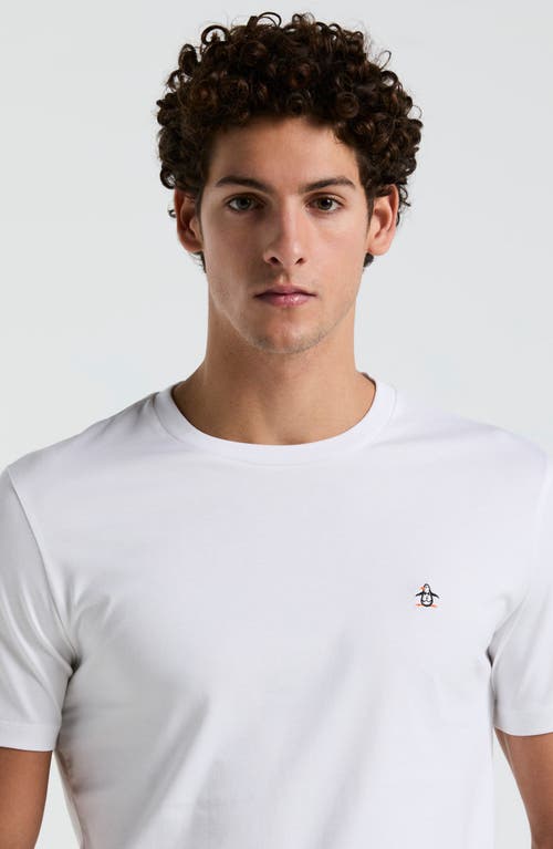 Original Penguin Solid Organic Cotton T-shirt In Bright White