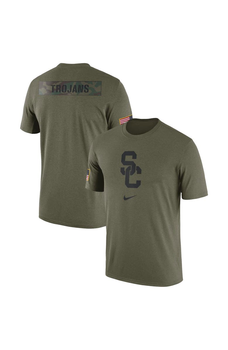 Nike Men's Nike Olive USC Trojans Military Pack T-Shirt, Alternate, color,
