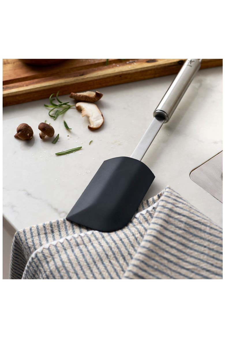 Stainless Steel Silicone Spatula, Alternate, color, STAINLESS STEEL