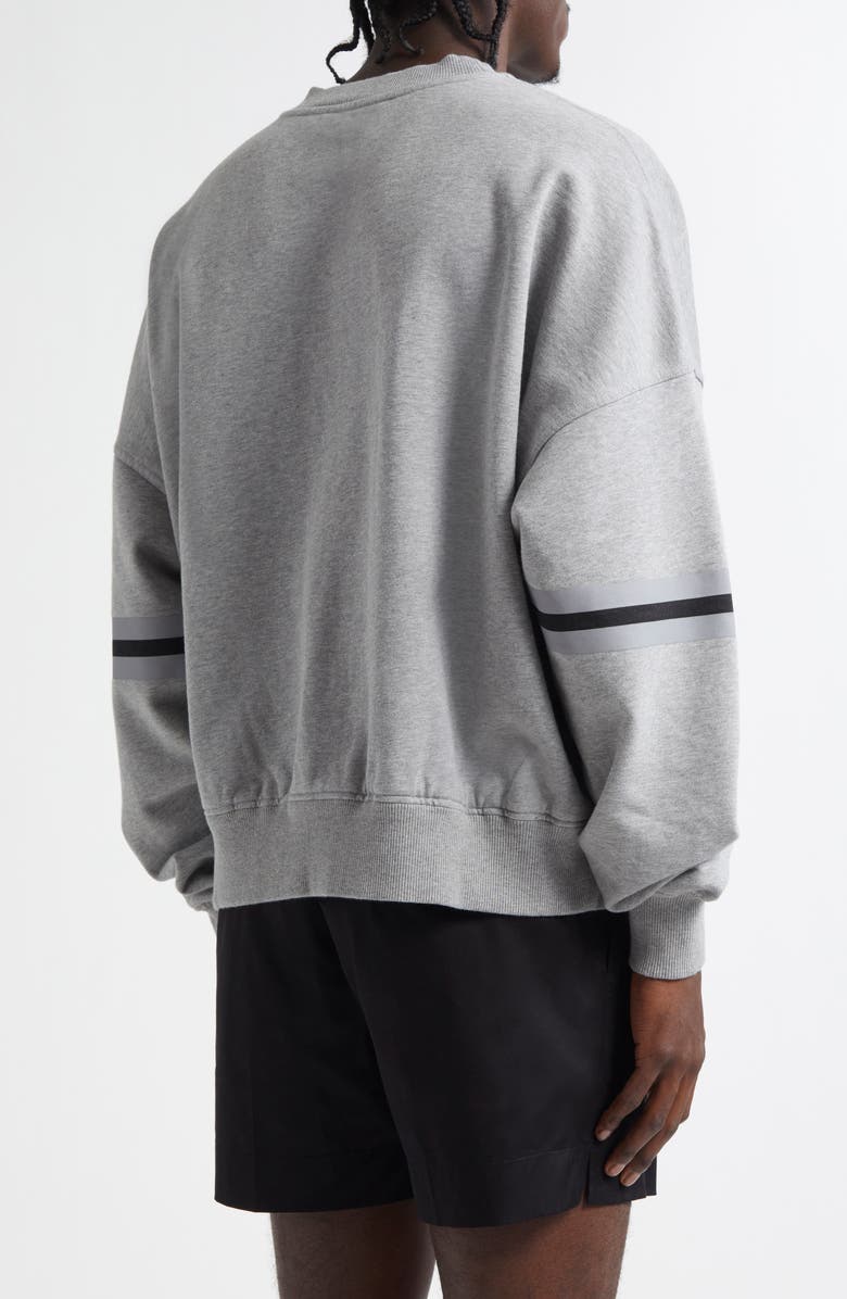 Dolce&Gabbana Stampa Oversize Logo Graphic Sweatshirt, Alternate, color, Melange Grigi