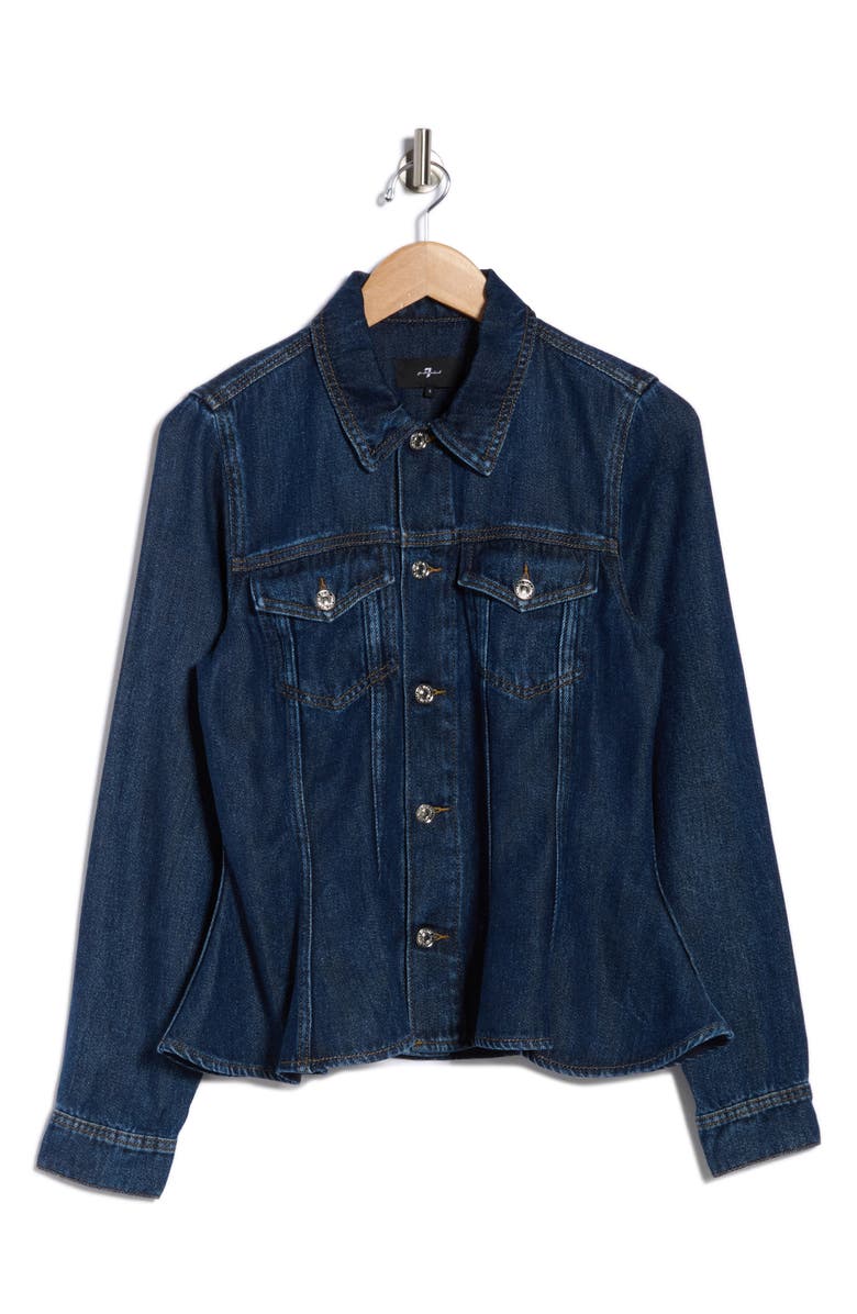 7 For All Mankind Lady Denim Jacket, Main, color, Kendallville