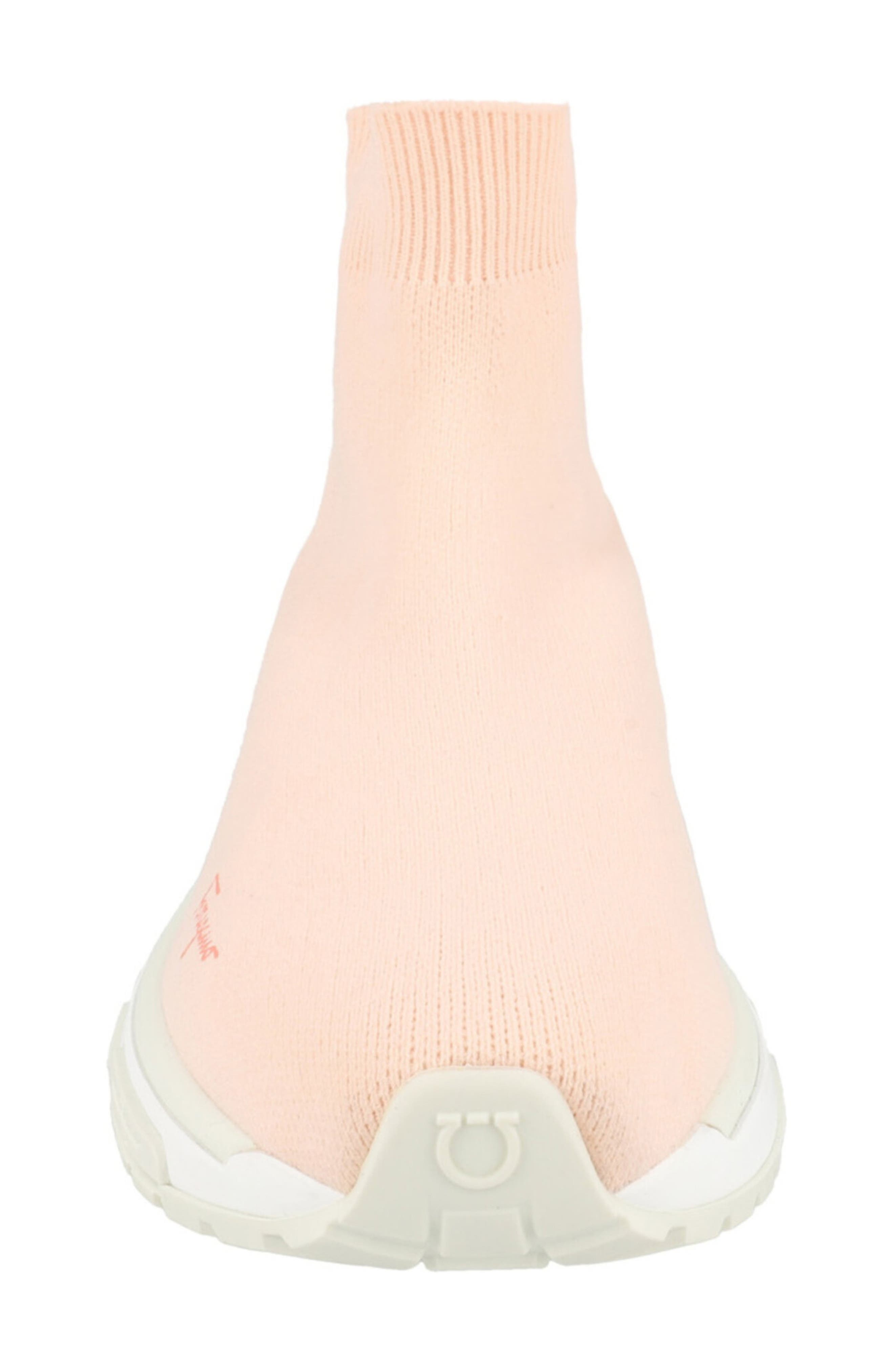 FERRAGAMO Ninette Knit Sock High Top Sneaker, Alternate, color, Pink