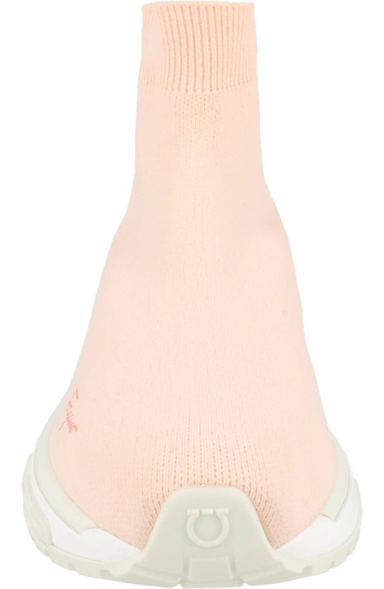 FERRAGAMO Ninette Knit Sock High Top Sneaker, Alternate, color, Pink