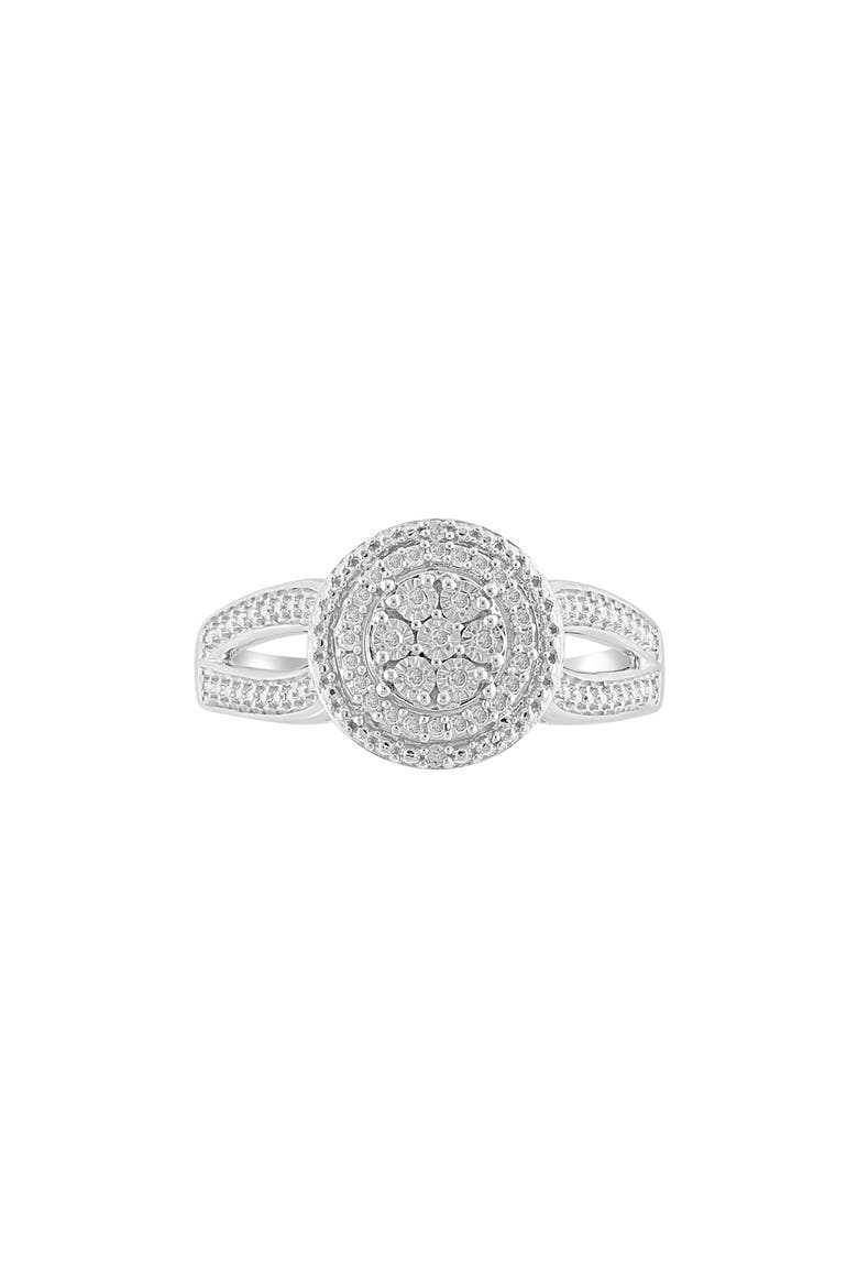 Sterling Silver Diamond Ring - 0.75 ct., Alternate, color, SILVER