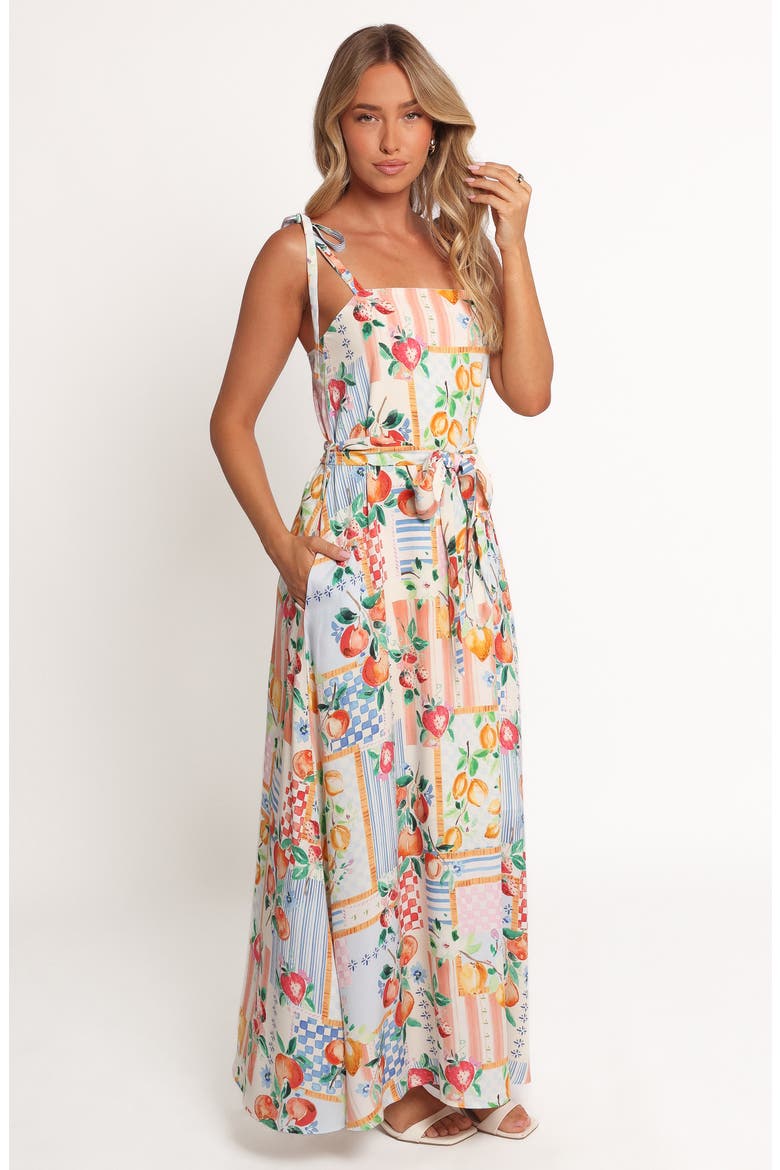 Montreux Print Maxi Dress, Alternate, color, SUNBURST