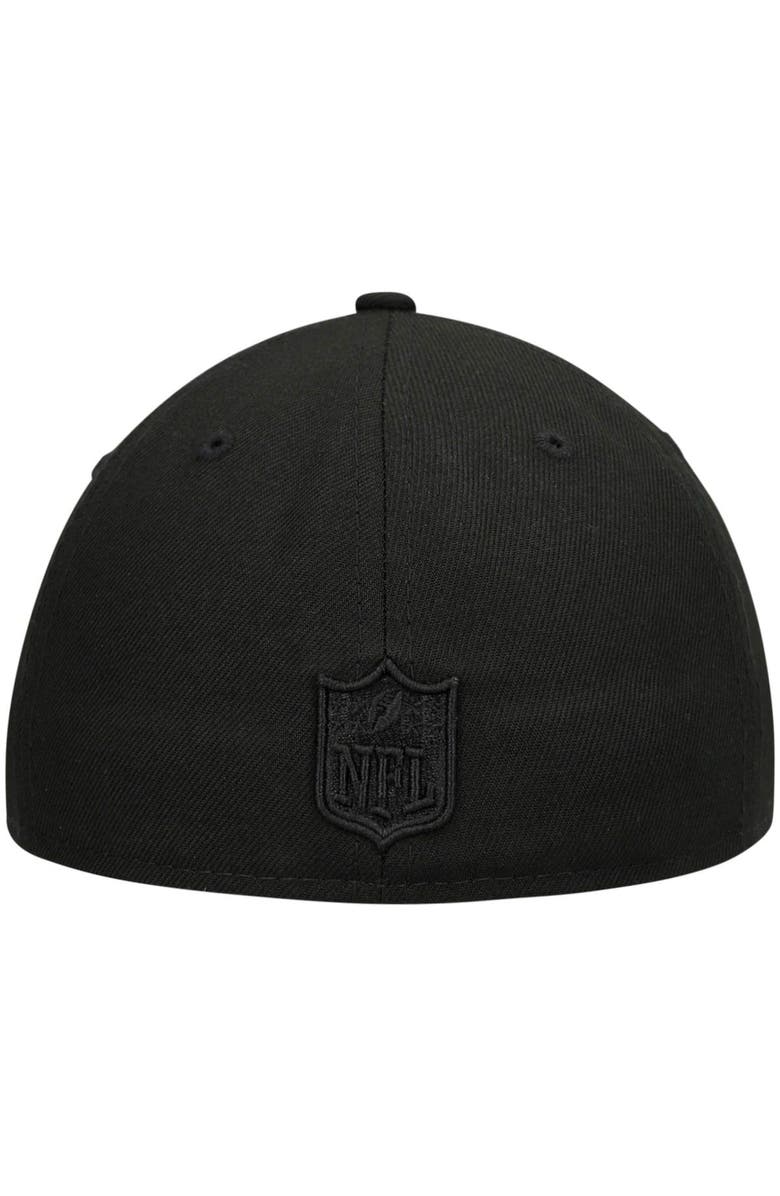 New Era Men's New Era Black Atlanta Falcons Alternate Logo Black on Black Low Profile 59FIFTY II Fitted Hat, Alternate, color, Black