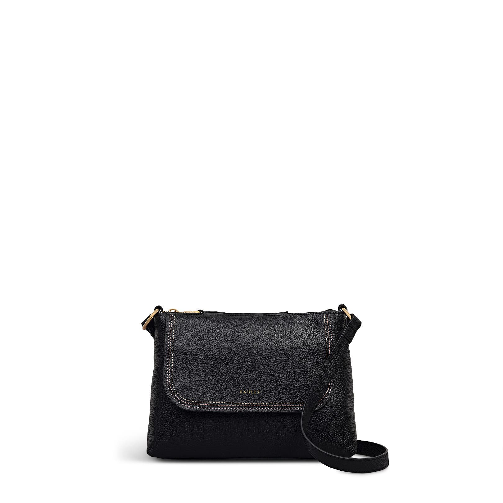 Radley Colwyn Road Small Ziptop Crossbody Bag, Main, color, Black