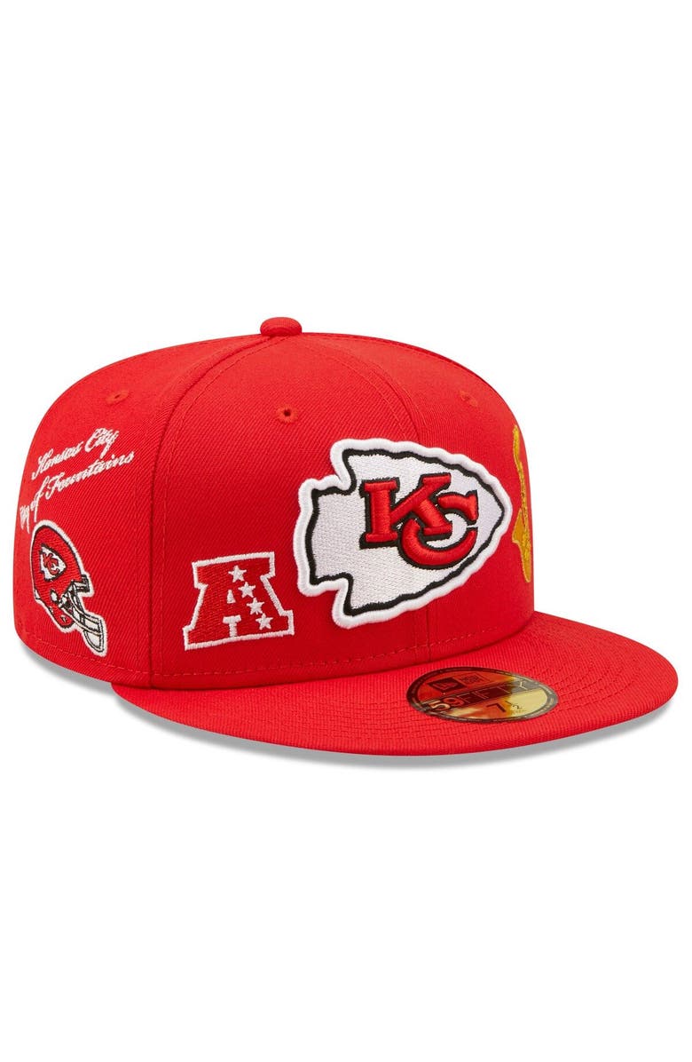 New Era Men's New Era Red Kansas City Chiefs Team Local 59FIFTY Fitted Hat, Alternate, color, 